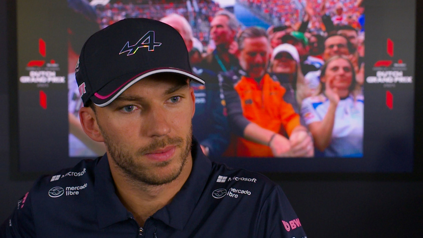 Gasly explains his drop down the order to last place in the Dutch GP